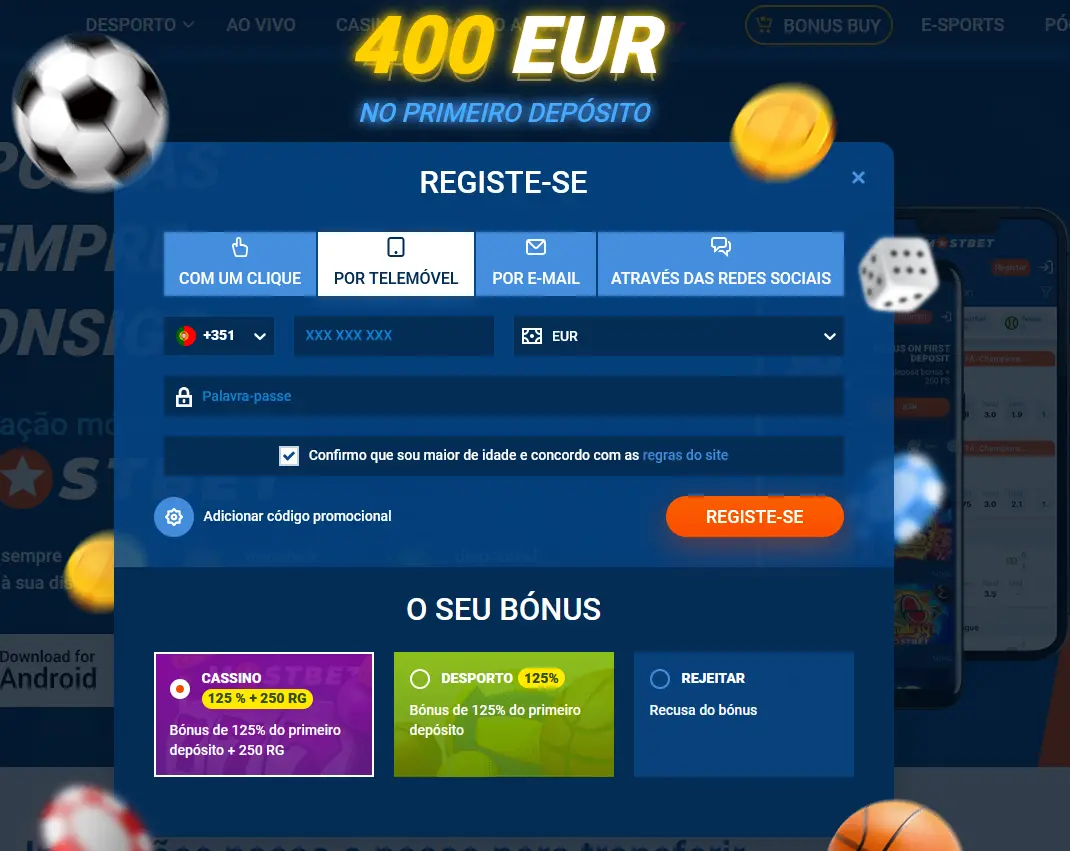 Registo por telefone na Mostbet Registo por telefone na Mostbet